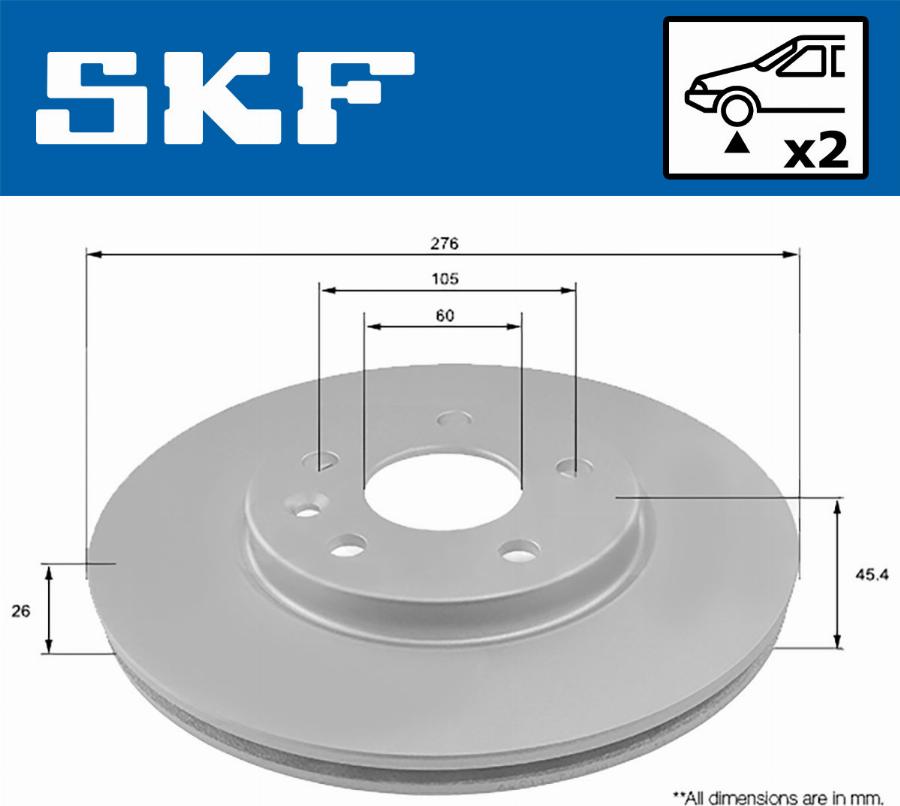 SKF VKBD 80222 V2 - Jarrulevy inparts.fi