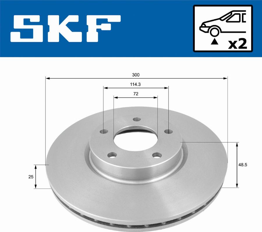 SKF VKBD 80273 V2 - Jarrulevy inparts.fi