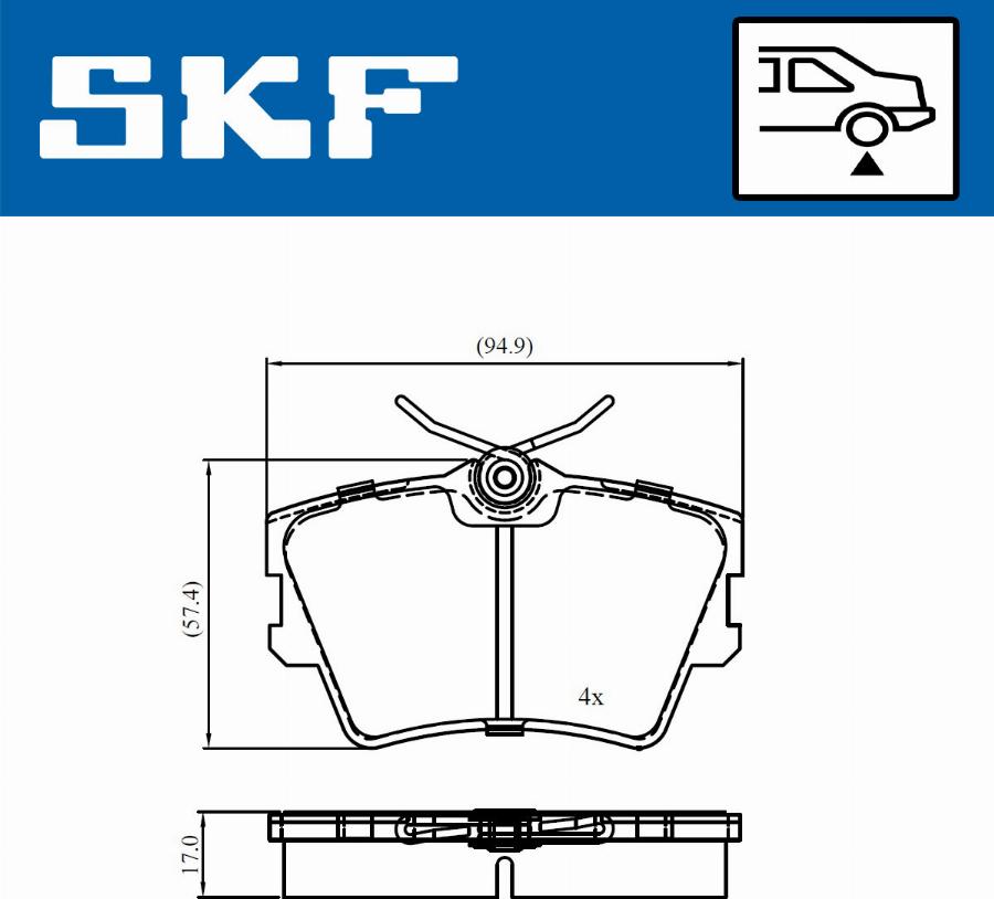 SKF VKBP 90983 - Jarrupala, levyjarru inparts.fi