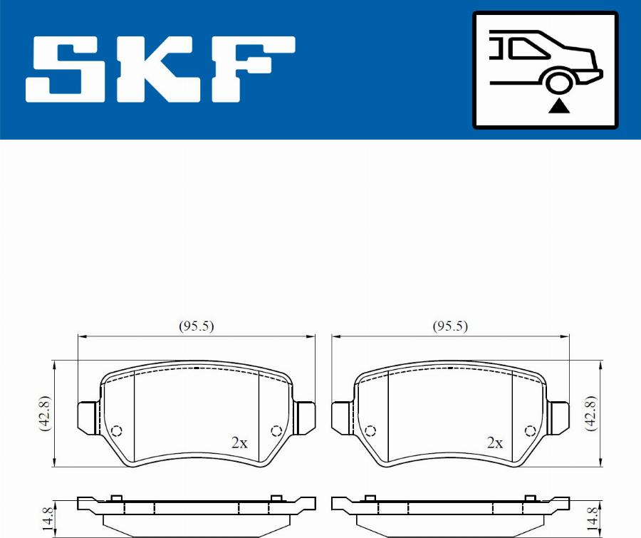 SKF VKBP 90453 - Jarrupala, levyjarru inparts.fi