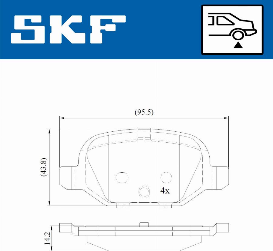 SKF VKBP 90414 - Jarrupala, levyjarru inparts.fi