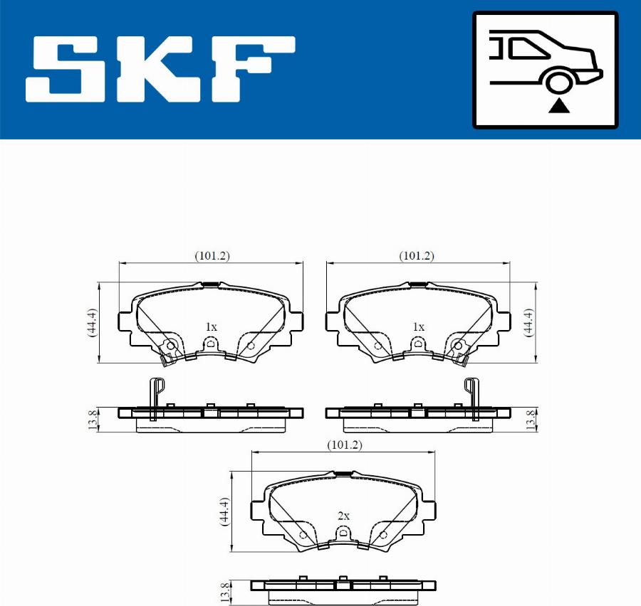 SKF VKBP 90581 A - Jarrupala, levyjarru inparts.fi