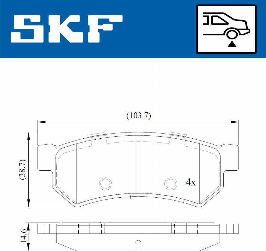 SKF VKBP 90588 - Jarrupala, levyjarru inparts.fi