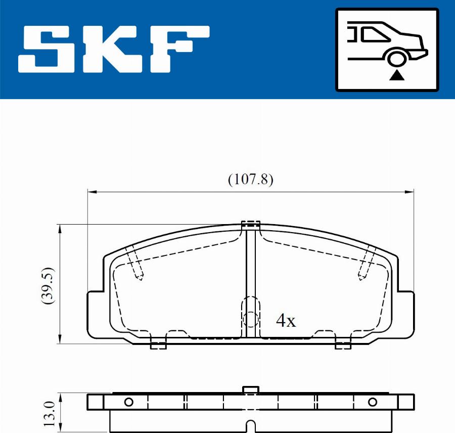 SKF VKBP 90587 - Jarrupala, levyjarru inparts.fi