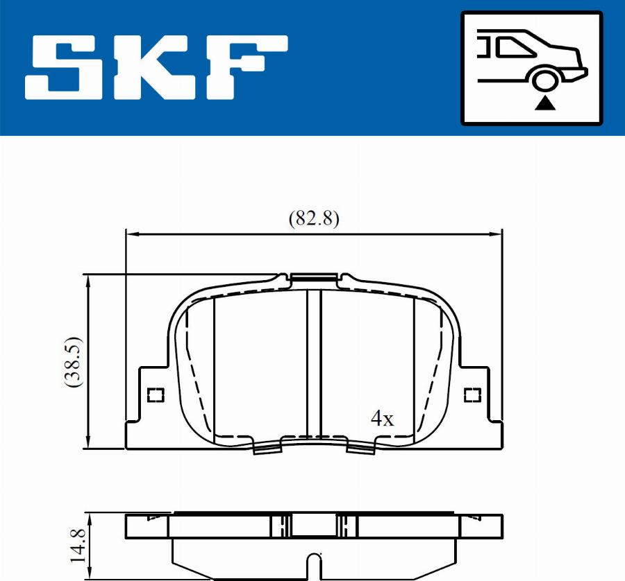 SKF VKBP 90658 - Jarrupala, levyjarru inparts.fi