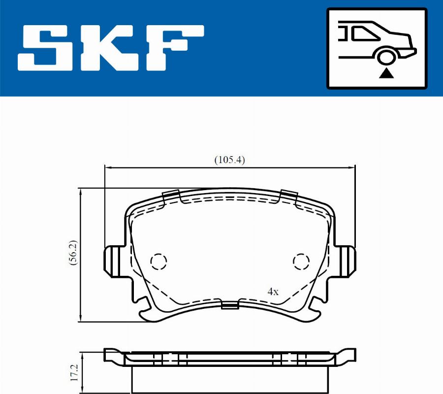 SKF VKBP 90662 - Jarrupala, levyjarru inparts.fi