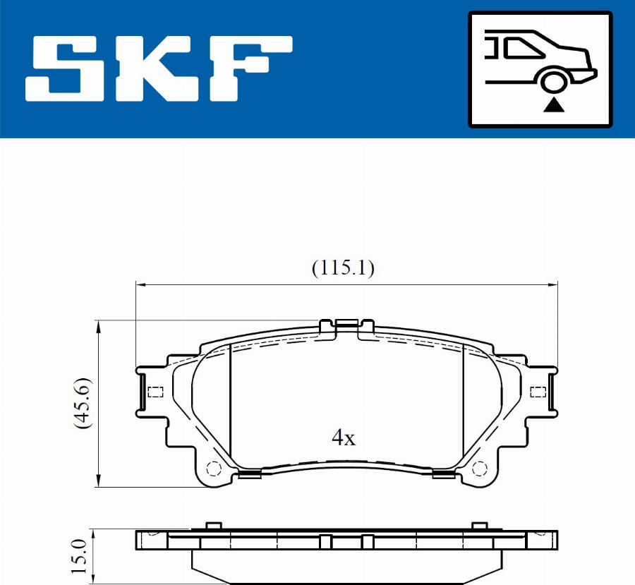 SKF VKBP 90604 - Jarrupala, levyjarru inparts.fi