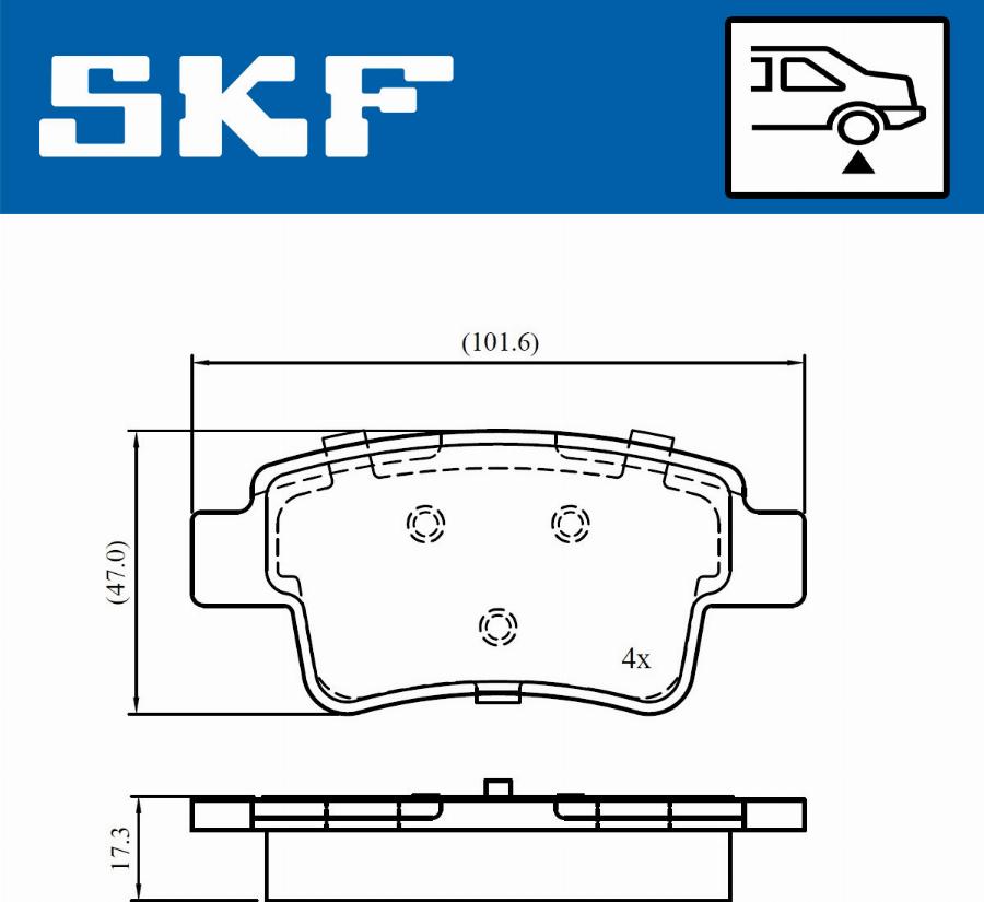 SKF VKBP 90670 - Jarrupala, levyjarru inparts.fi