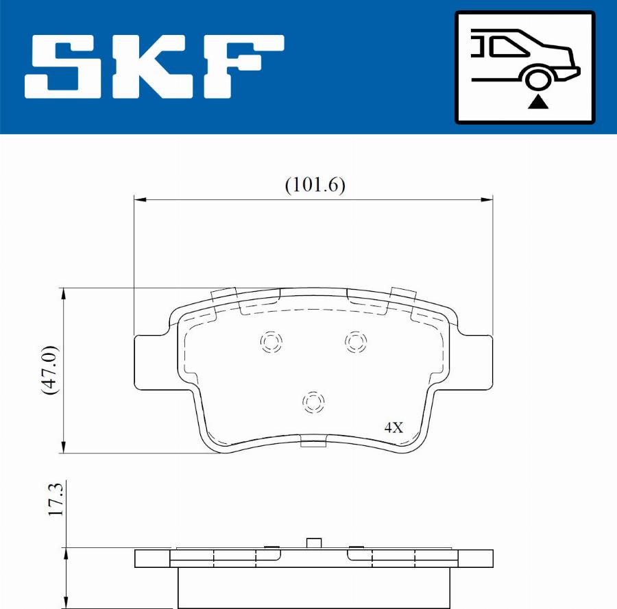 SKF VKBP 90671 - Jarrupala, levyjarru inparts.fi