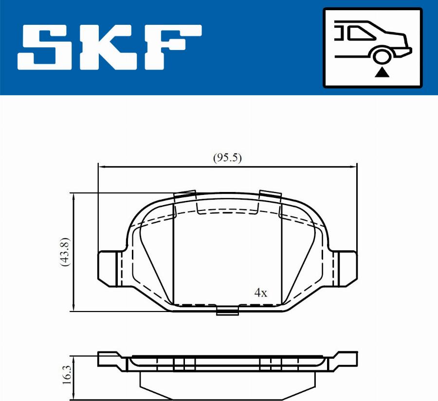 SKF VKBP 90673 - Jarrupala, levyjarru inparts.fi