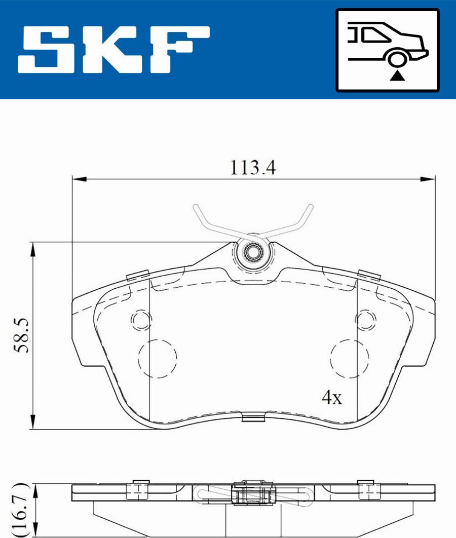 SKF VKBP 90061 - Jarrupala, levyjarru inparts.fi