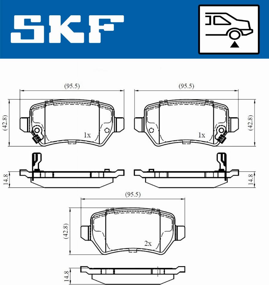 SKF VKBP 90032 A - Jarrupala, levyjarru inparts.fi