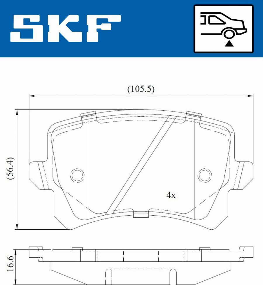 SKF VKBP 90023 - Jarrupala, levyjarru inparts.fi