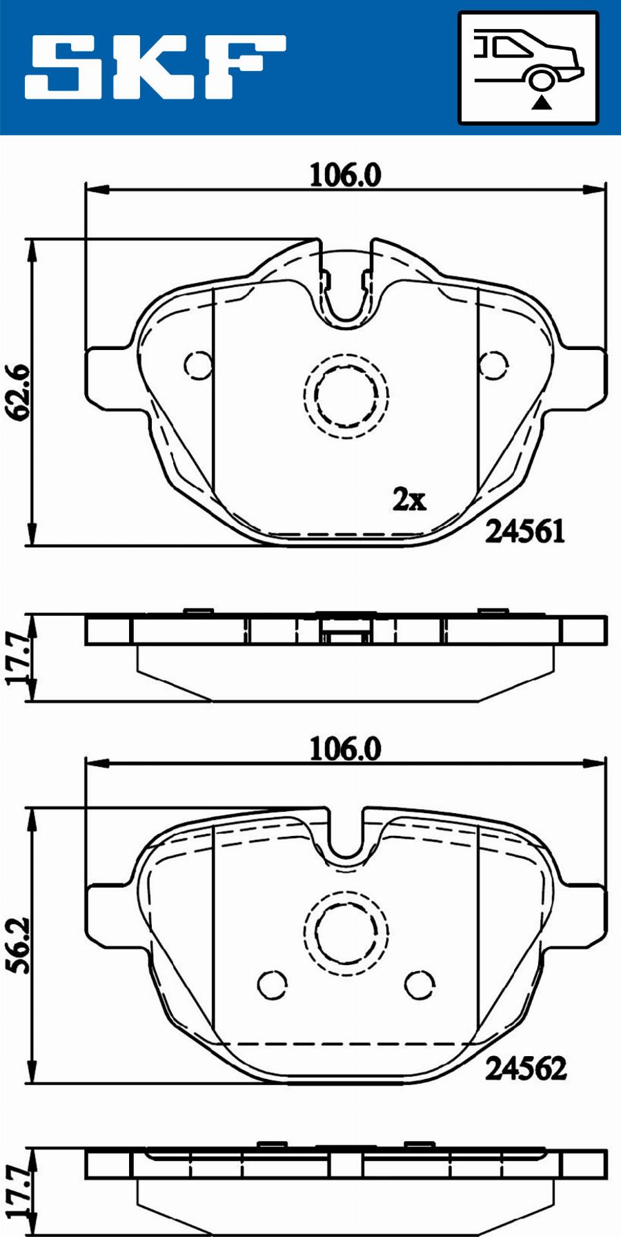 SKF VKBP 90075 - Jarrupala, levyjarru inparts.fi