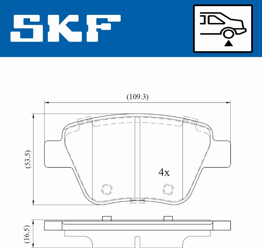 SKF VKBP 90070 - Jarrupala, levyjarru inparts.fi