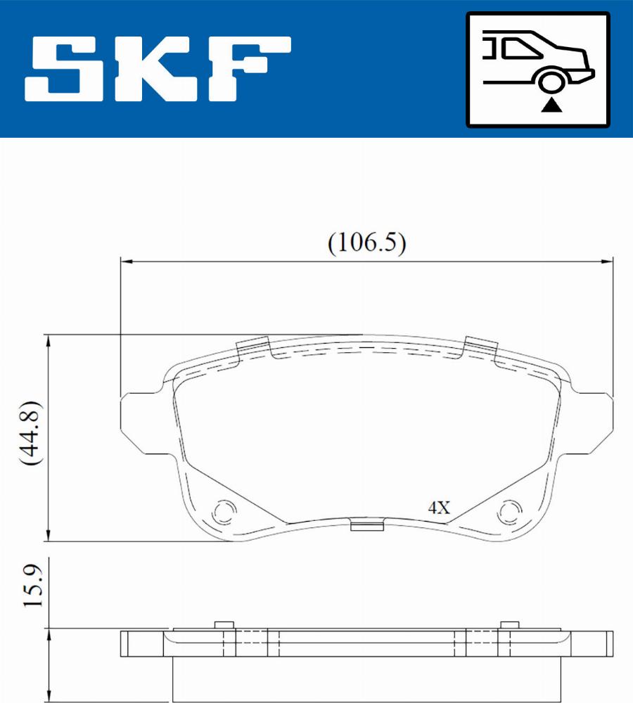 SKF VKBP 90134 - Jarrupala, levyjarru inparts.fi