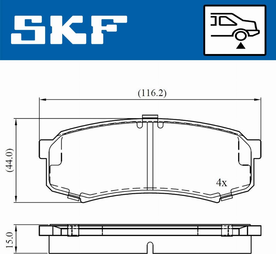 SKF VKBP 90136 - Jarrupala, levyjarru inparts.fi