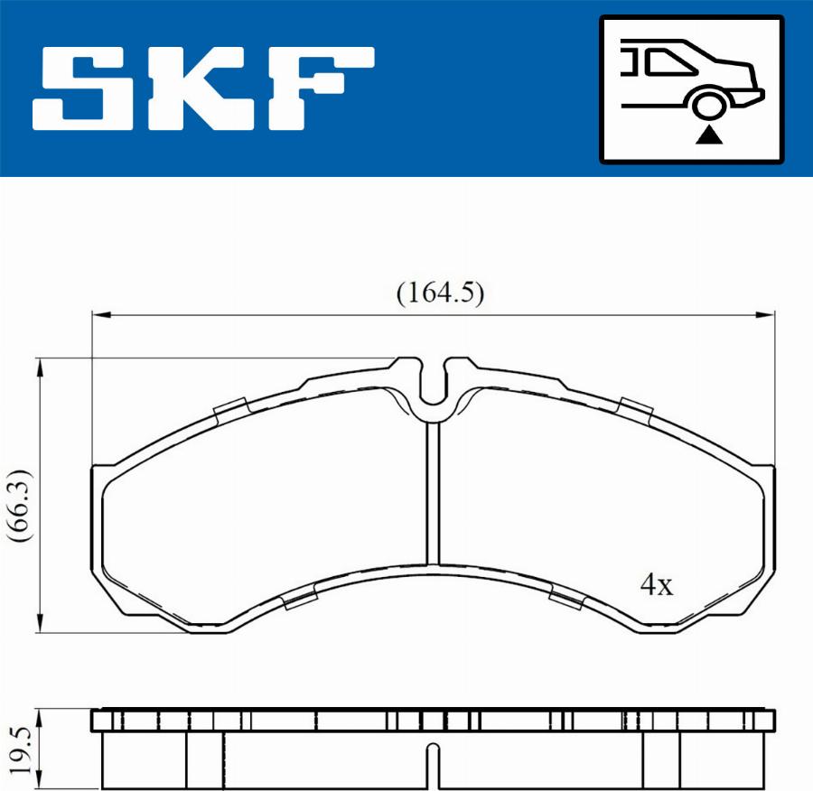 SKF VKBP 90130 - Jarrupala, levyjarru inparts.fi