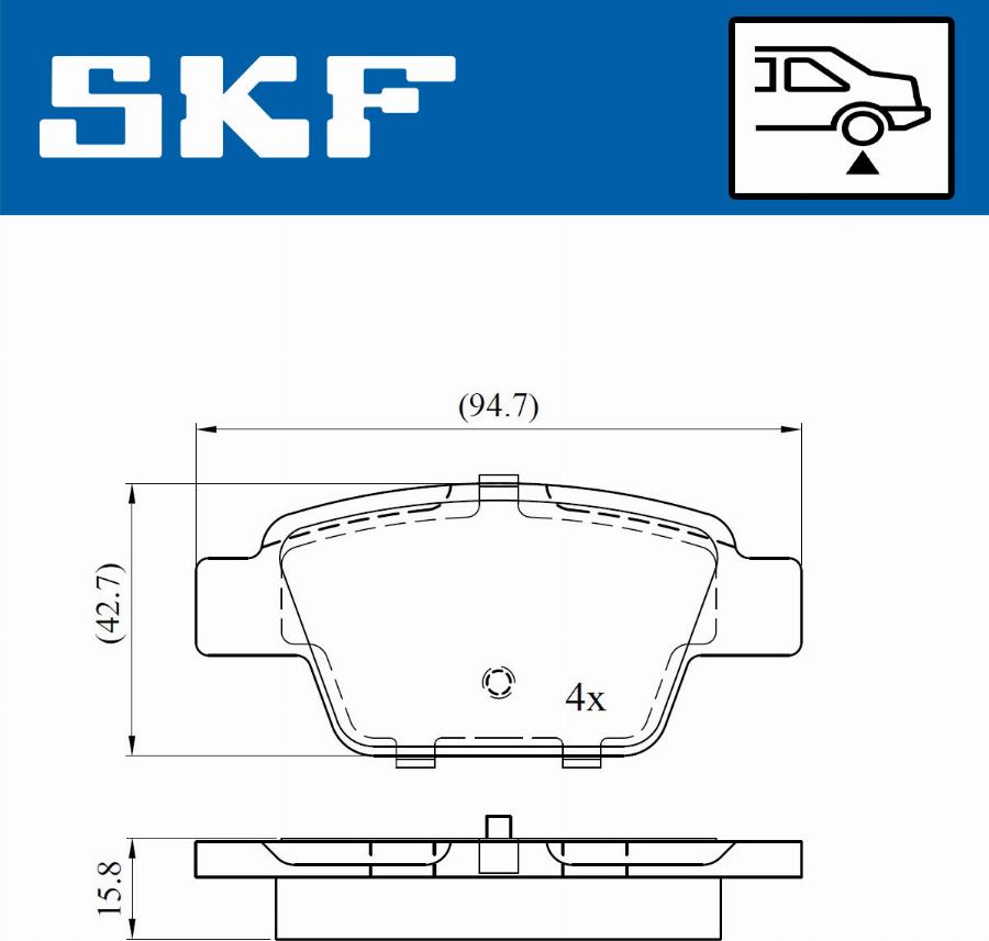 SKF VKBP 90315 - Jarrupala, levyjarru inparts.fi