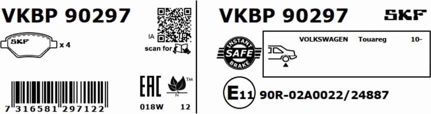 SKF VKBP 90297 - Jarrupala, levyjarru inparts.fi