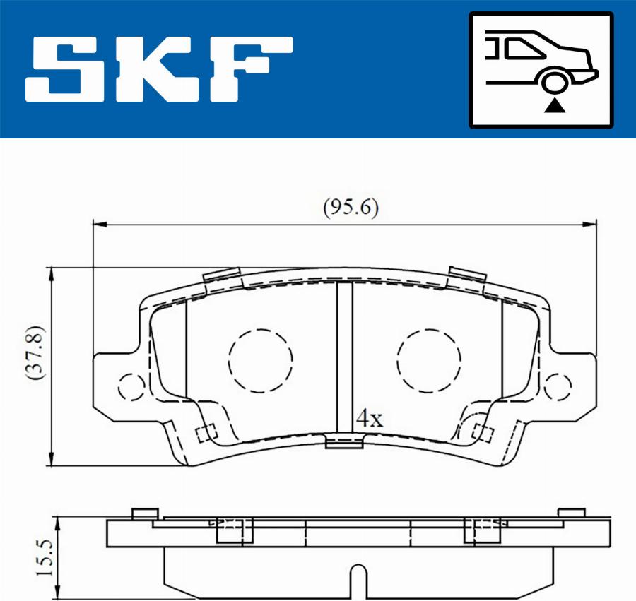 SKF VKBP 90208 A - Jarrupala, levyjarru inparts.fi