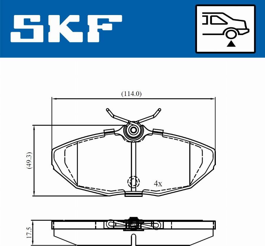 SKF VKBP 90709 - Jarrupala, levyjarru inparts.fi