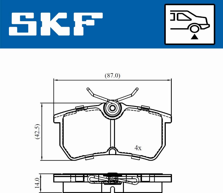 SKF VKBP 90730 - Jarrupala, levyjarru inparts.fi