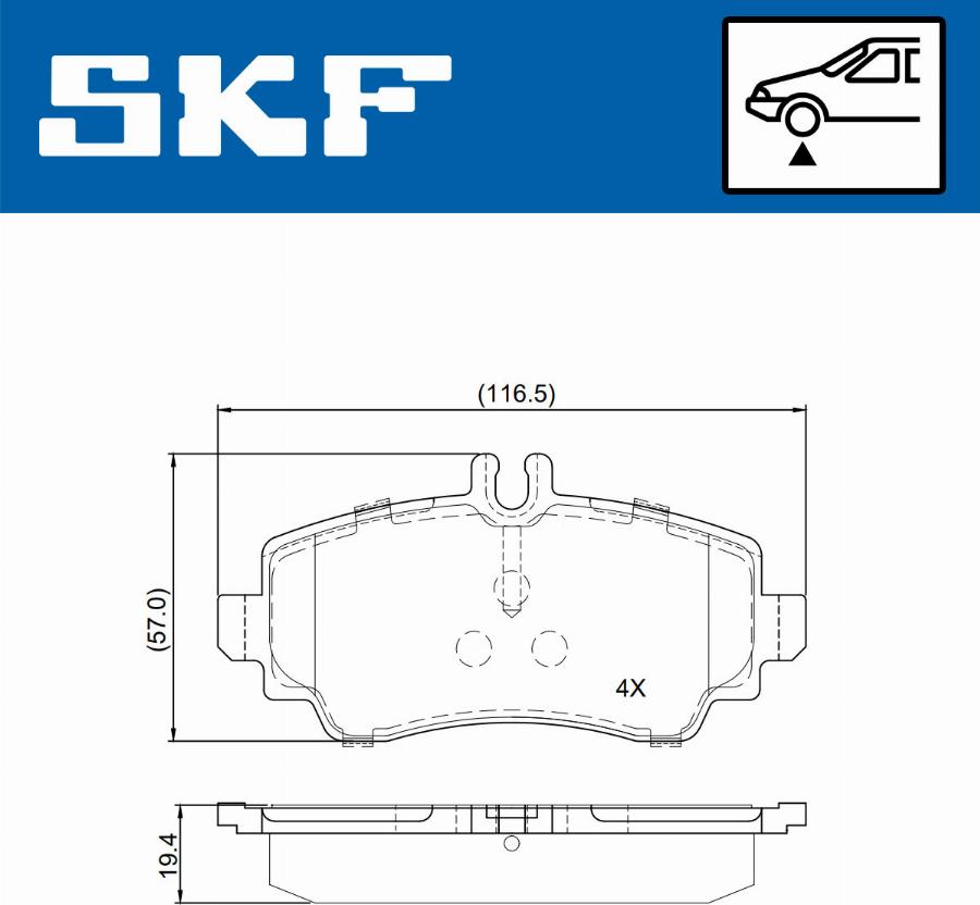 SKF VKBP 80955 - Jarrupala, levyjarru inparts.fi