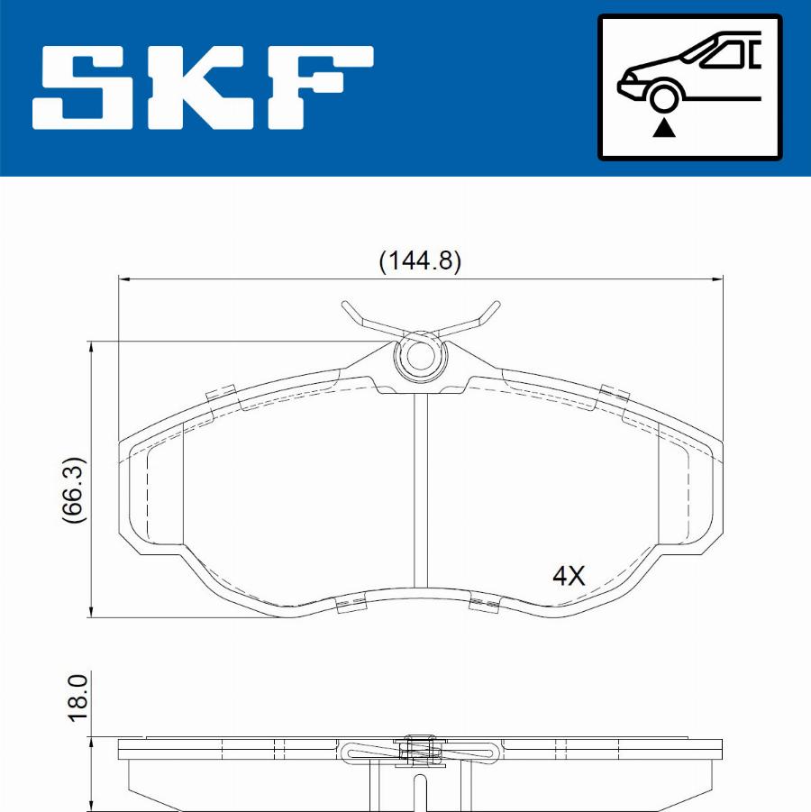 SKF VKBP 80962 - Jarrupala, levyjarru inparts.fi