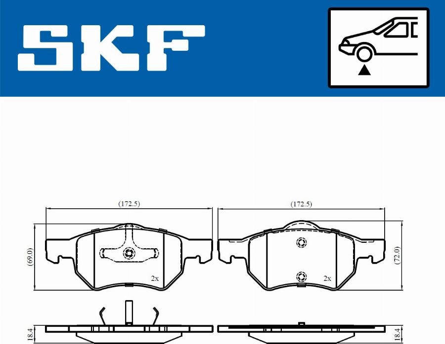 SKF VKBP 80915 - Jarrupala, levyjarru inparts.fi