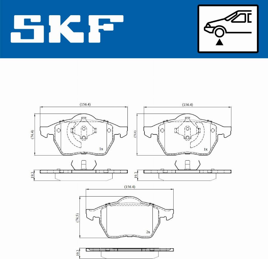 SKF VKBP 80936 - Jarrupala, levyjarru inparts.fi