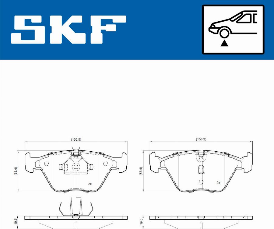 SKF VKBP 80926 - Jarrupala, levyjarru inparts.fi