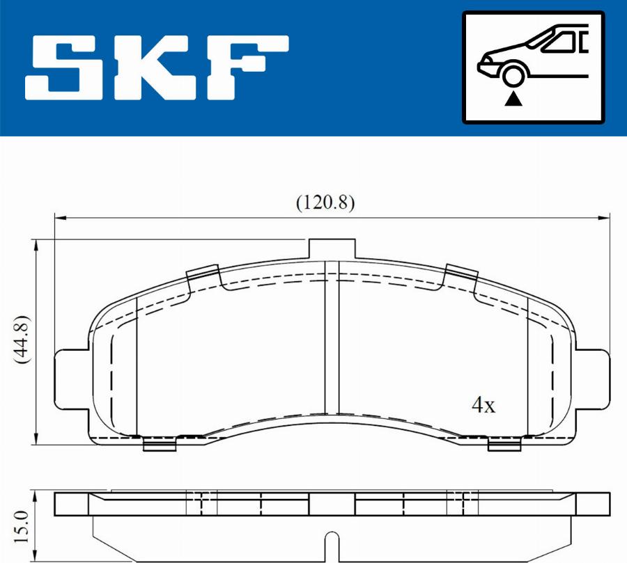 SKF VKBP 80492 - Jarrupala, levyjarru inparts.fi