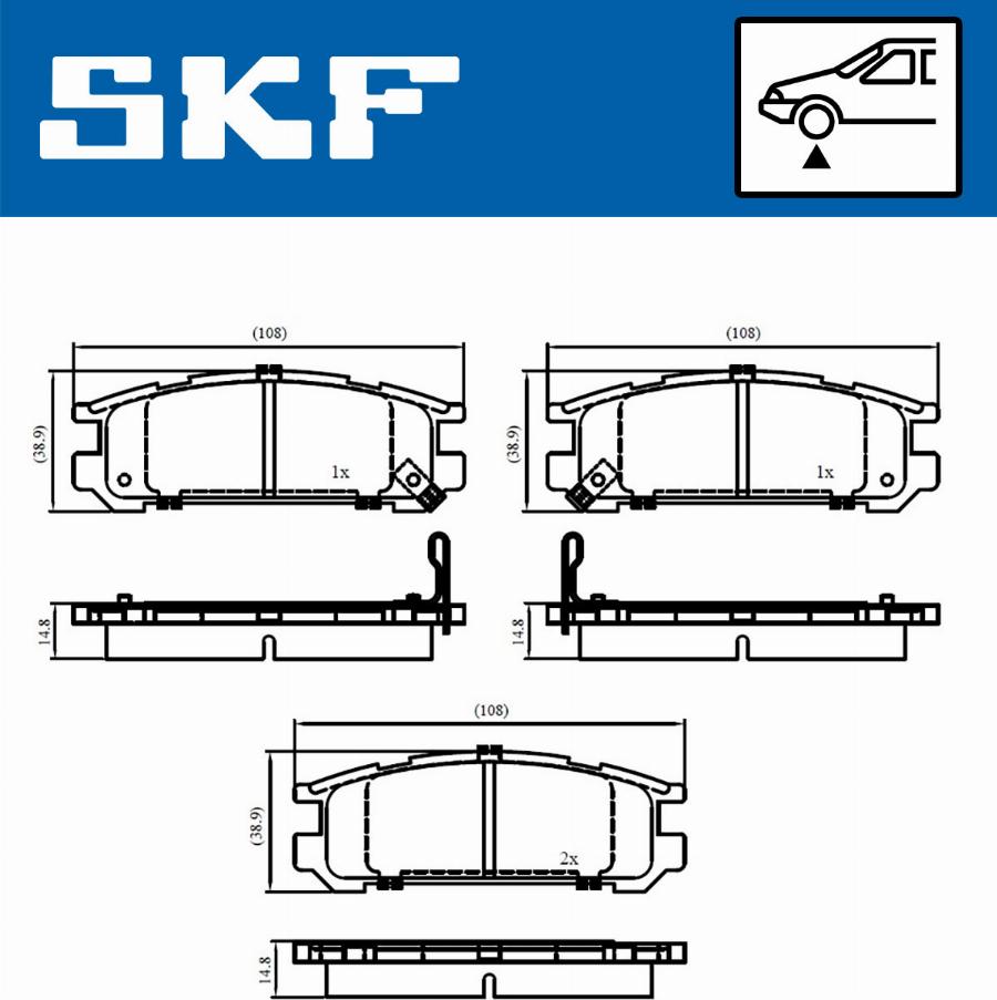 SKF VKBP 80457 - Jarrupala, levyjarru inparts.fi