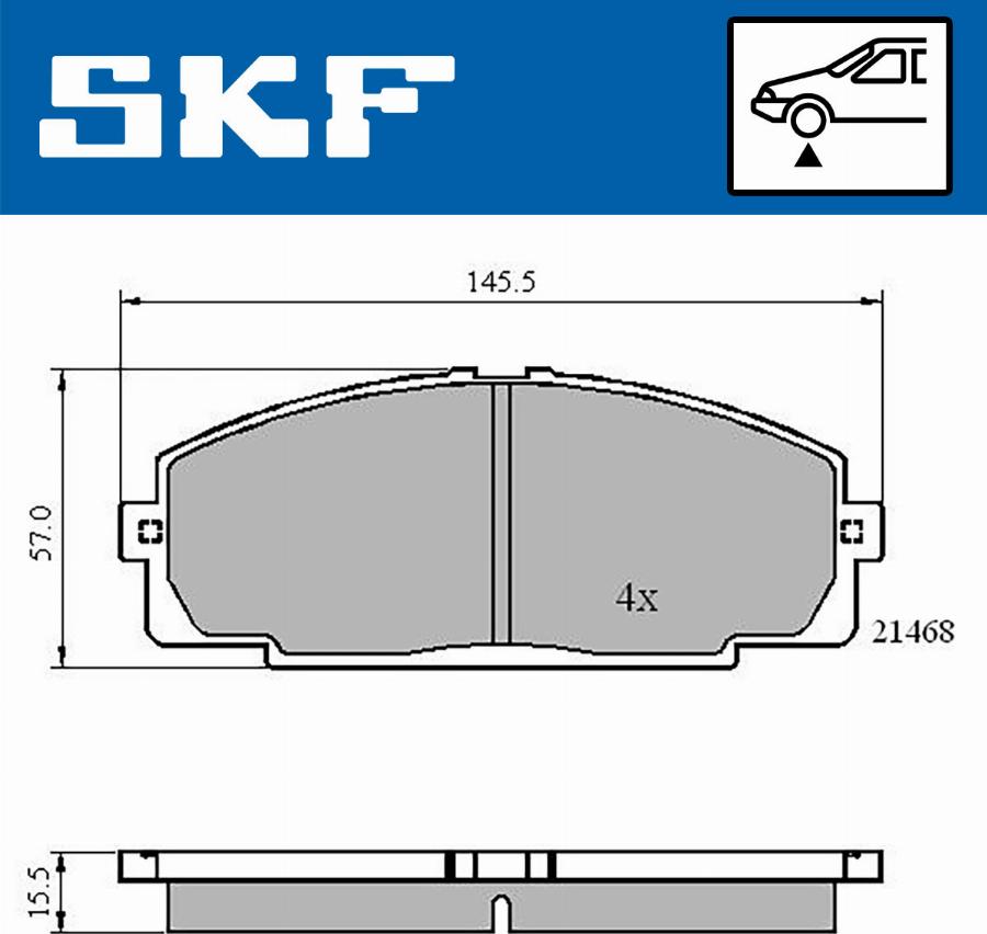 SKF VKBP 80462 - Jarrupala, levyjarru inparts.fi