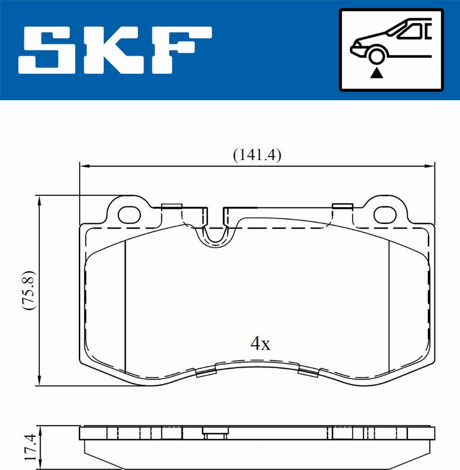 SKF VKBP 80549 - Jarrupala, levyjarru inparts.fi