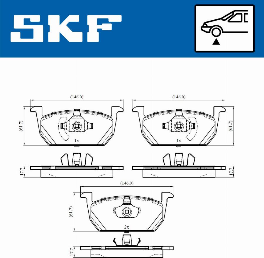 SKF VKBP 80541 - Jarrupala, levyjarru inparts.fi