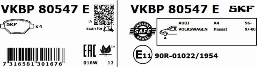 SKF VKBP 80547 E - Jarrupala, levyjarru inparts.fi