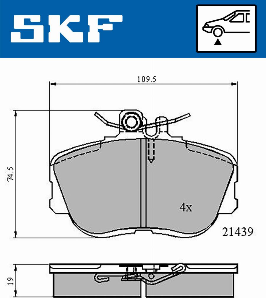 SKF VKBP 80516 - Jarrupala, levyjarru inparts.fi