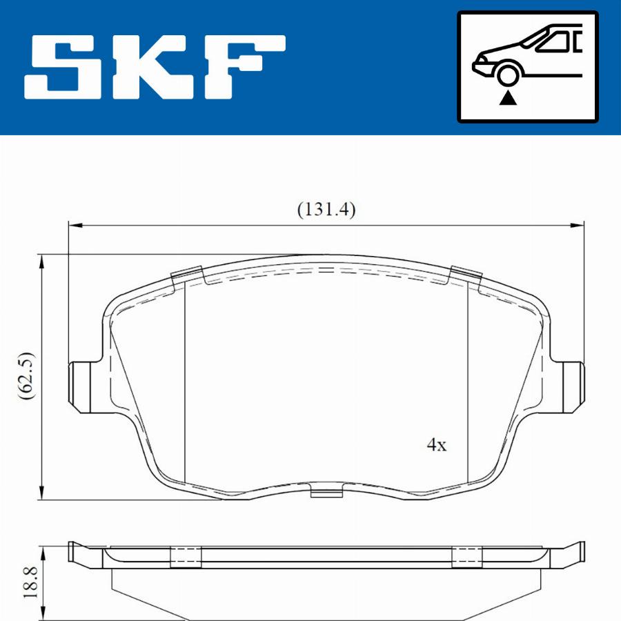 SKF VKBP 80517 - Jarrupala, levyjarru inparts.fi