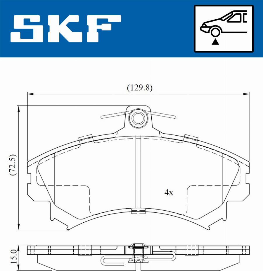 SKF VKBP 80575 A - Jarrupala, levyjarru inparts.fi