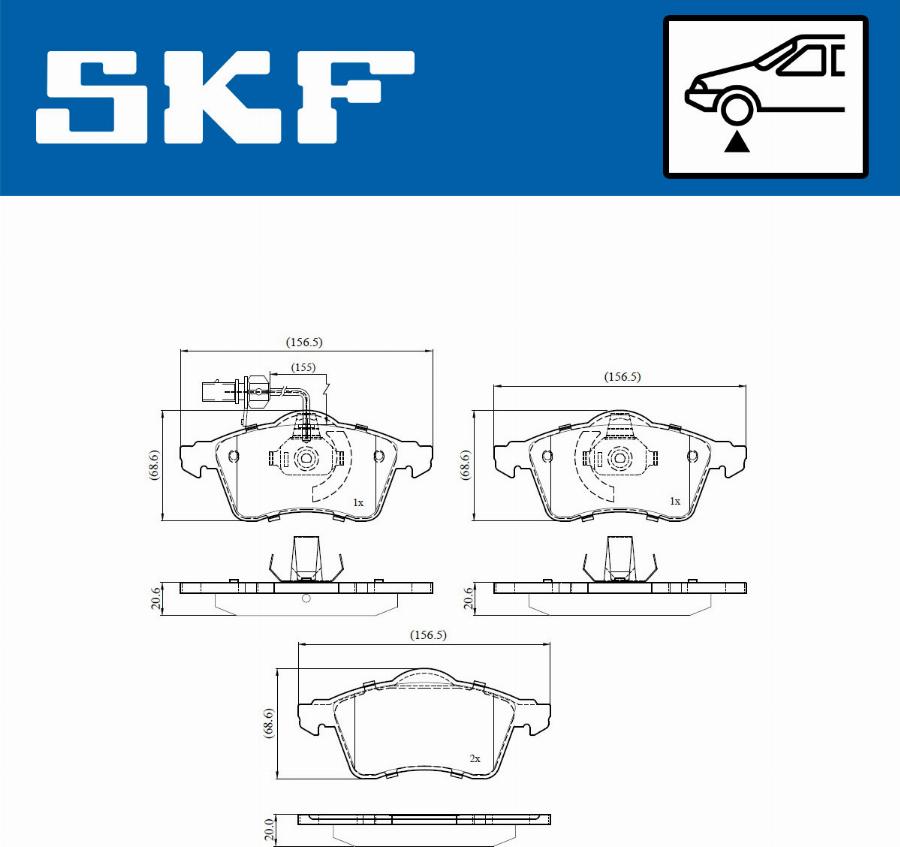 SKF VKBP 80573 E - Jarrupala, levyjarru inparts.fi