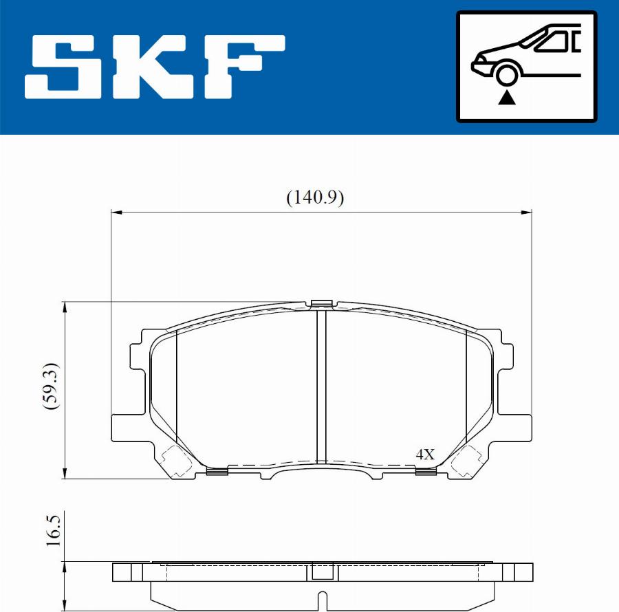 SKF VKBP 80693 - Jarrupala, levyjarru inparts.fi