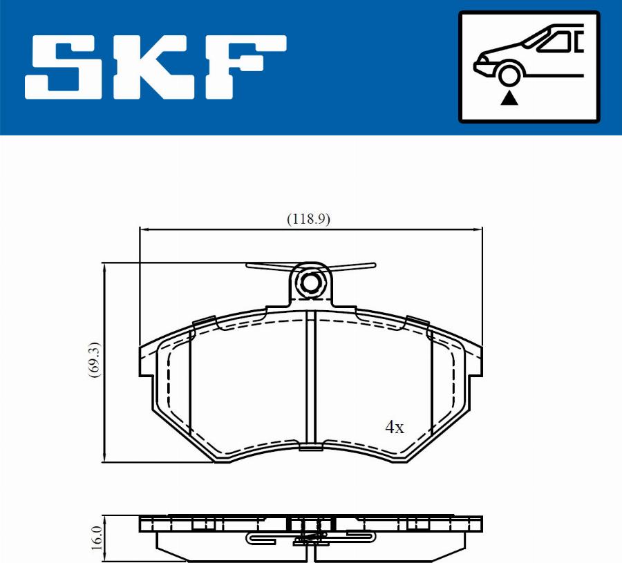 SKF VKBP 80668 - Jarrupala, levyjarru inparts.fi