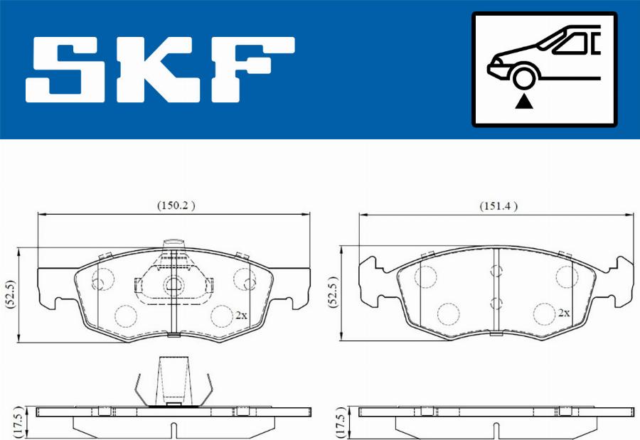 SKF VKBP 80618 - Jarrupala, levyjarru inparts.fi