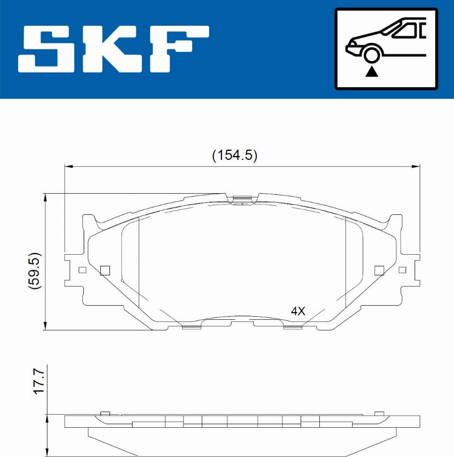 SKF VKBP 80684 - Jarrupala, levyjarru inparts.fi