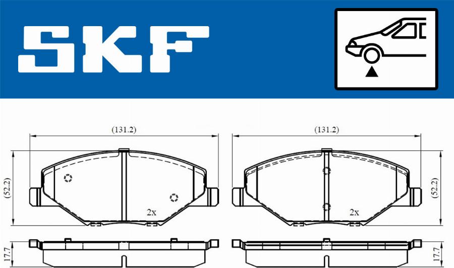 SKF VKBP 80628 - Jarrupala, levyjarru inparts.fi