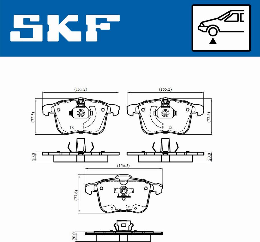 SKF VKBP 80674 - Jarrupala, levyjarru inparts.fi