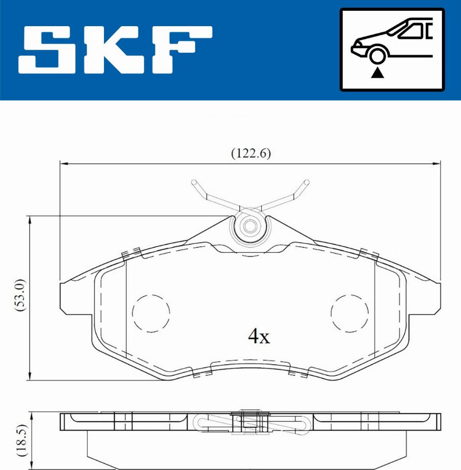 SKF VKBP 80041 - Jarrupala, levyjarru inparts.fi