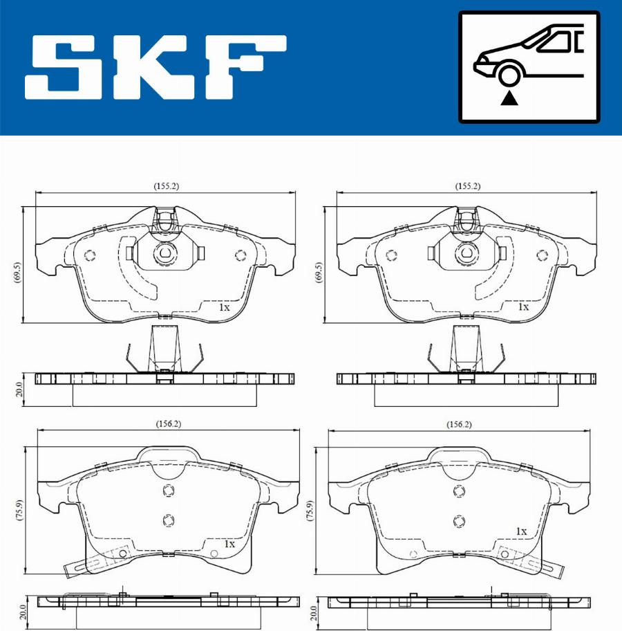 SKF VKBP 80043 A - Jarrupala, levyjarru inparts.fi